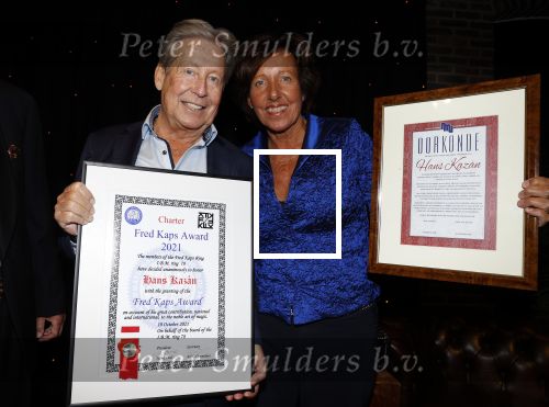 Utrecht 10 oktober 2021
Hans Kazan krijgt de Fred Kaps award.
Zijn vrouw Wendy en zoon Steven Kazan