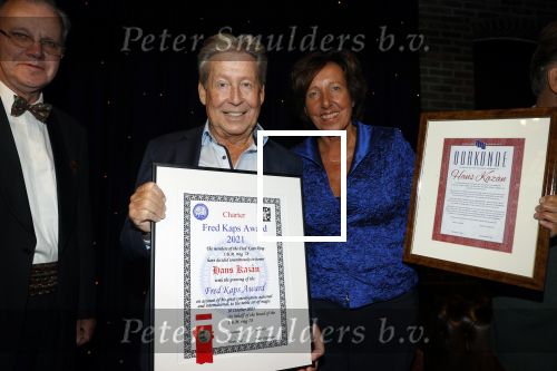Utrecht 10 oktober 2021
Hans Kazan krijgt de Fred Kaps award.
Zijn vrouw Wendy en zoon Steven Kazan
