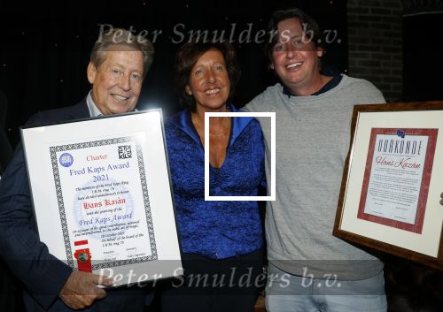 Utrecht 10 oktober 2021
Hans Kazan krijgt de Fred Kaps award.
Zijn vrouw Wendy en zoon Steven Kazan