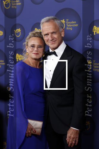 Amsterdam 14 oktober 2021
Televizierring gala in Carre Amsterdam. Jaap Jongbloed met zijn vrouw
