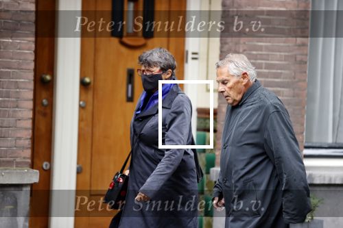 Amsterdam 3 oktober 2021
Jan Stekelenburg  met zijn vrouw wandelend door Amsterdam.