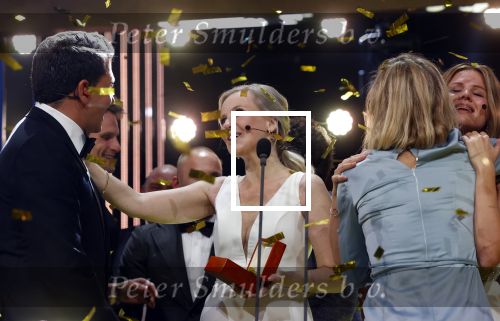 Amsterdam 14 oktober 2021
Televizierring gala in Carre Amsterdam.. De winnaar is Jessica Villerius met de kinderen van Ruinerwold