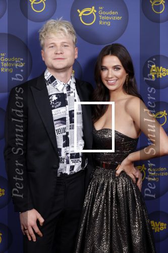 Amsterdam 14 oktober 2021
Televizierring gala in Carre Amsterdam. Kalvijn met vriendin