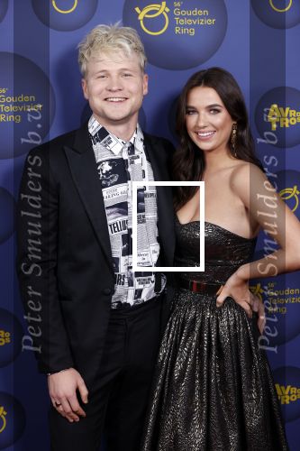 Amsterdam 14 oktober 2021
Televizierring gala in Carre Amsterdam. Kalvijn met vriendin