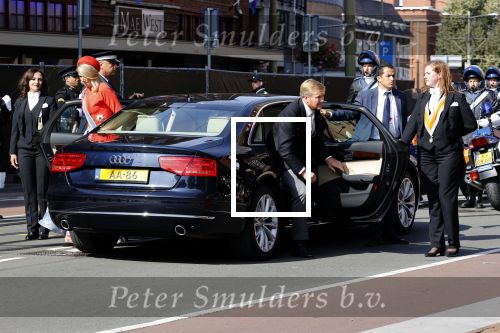 Den Haag 21 september 2021
Prinsjesdag in Den Haag 2021. De troonrede is in de grote kerk. Aanwezig namens de koninklijke familie zijn Koning Willem Alexander en Koningin Maxima Prins Constantijn en Prinses Laurentien.