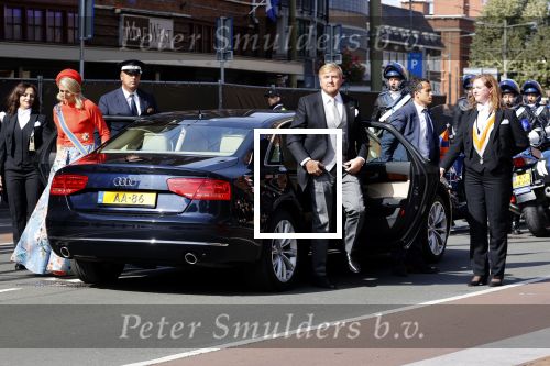 Den Haag 21 september 2021
Prinsjesdag in Den Haag 2021. De troonrede is in de grote kerk. Aanwezig namens de koninklijke familie zijn Koning Willem Alexander en Koningin Maxima Prins Constantijn en Prinses Laurentien.