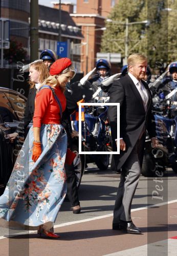 Den Haag 21 september 2021
Prinsjesdag in Den Haag 2021. De troonrede is in de grote kerk. Aanwezig namens de koninklijke familie zijn Koning Willem Alexander en Koningin Maxima Prins Constantijn en Prinses Laurentien.