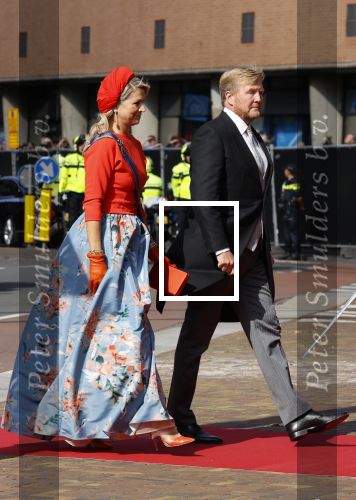 Den Haag 21 september 2021
Prinsjesdag in Den Haag 2021. De troonrede is in de grote kerk. Aanwezig namens de koninklijke familie zijn Koning Willem Alexander en Koningin Maxima Prins Constantijn en Prinses Laurentien.