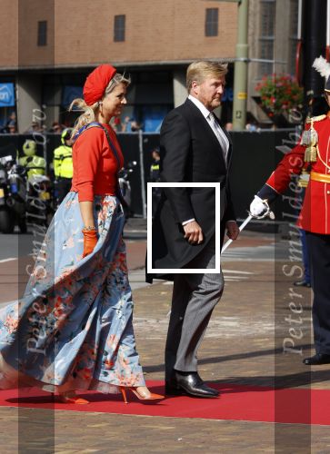 Den Haag 21 september 2021
Prinsjesdag in Den Haag 2021. De troonrede is in de grote kerk. Aanwezig namens de koninklijke familie zijn Koning Willem Alexander en Koningin Maxima Prins Constantijn en Prinses Laurentien.