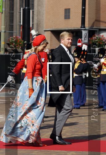Den Haag 21 september 2021
Prinsjesdag in Den Haag 2021. De troonrede is in de grote kerk. Aanwezig namens de koninklijke familie zijn Koning Willem Alexander en Koningin Maxima Prins Constantijn en Prinses Laurentien.