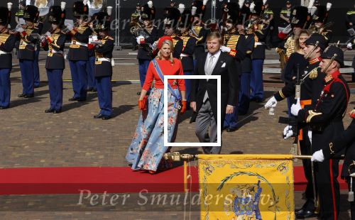 Den Haag 21 september 2021
Prinsjesdag in Den Haag 2021. De troonrede is in de grote kerk. Aanwezig namens de koninklijke familie zijn Koning Willem Alexander en Koningin Maxima Prins Constantijn en Prinses Laurentien.