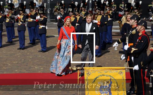 Den Haag 21 september 2021
Prinsjesdag in Den Haag 2021. De troonrede is in de grote kerk. Aanwezig namens de koninklijke familie zijn Koning Willem Alexander en Koningin Maxima Prins Constantijn en Prinses Laurentien.