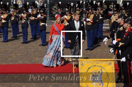 Den Haag 21 september 2021
Prinsjesdag in Den Haag 2021. De troonrede is in de grote kerk. Aanwezig namens de koninklijke familie zijn Koning Willem Alexander en Koningin Maxima Prins Constantijn en Prinses Laurentien.
