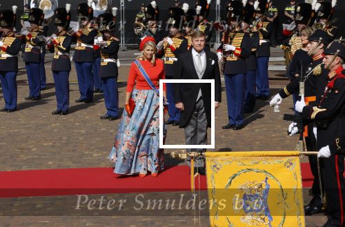 Den Haag 21 september 2021
Prinsjesdag in Den Haag 2021. De troonrede is in de grote kerk. Aanwezig namens de koninklijke familie zijn Koning Willem Alexander en Koningin Maxima Prins Constantijn en Prinses Laurentien.
