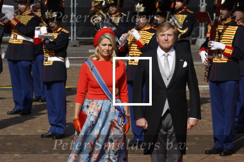 Den Haag 21 september 2021
Prinsjesdag in Den Haag 2021. De troonrede is in de grote kerk. Aanwezig namens de koninklijke familie zijn Koning Willem Alexander en Koningin Maxima Prins Constantijn en Prinses Laurentien.