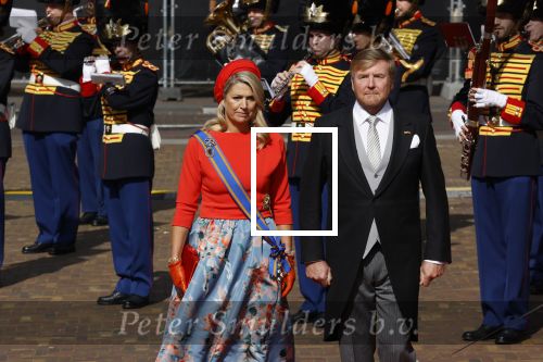 Den Haag 21 september 2021
Prinsjesdag in Den Haag 2021. De troonrede is in de grote kerk. Aanwezig namens de koninklijke familie zijn Koning Willem Alexander en Koningin Maxima Prins Constantijn en Prinses Laurentien.