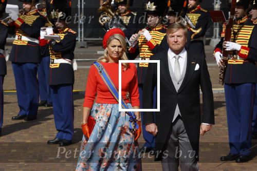 Den Haag 21 september 2021
Prinsjesdag in Den Haag 2021. De troonrede is in de grote kerk. Aanwezig namens de koninklijke familie zijn Koning Willem Alexander en Koningin Maxima Prins Constantijn en Prinses Laurentien.