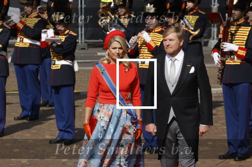 Den Haag 21 september 2021
Prinsjesdag in Den Haag 2021. De troonrede is in de grote kerk. Aanwezig namens de koninklijke familie zijn Koning Willem Alexander en Koningin Maxima Prins Constantijn en Prinses Laurentien.