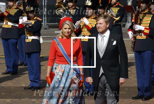 Den Haag 21 september 2021
Prinsjesdag in Den Haag 2021. De troonrede is in de grote kerk. Aanwezig namens de koninklijke familie zijn Koning Willem Alexander en Koningin Maxima Prins Constantijn en Prinses Laurentien.