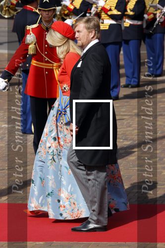 Den Haag 21 september 2021
Prinsjesdag in Den Haag 2021. De troonrede is in de grote kerk. Aanwezig namens de koninklijke familie zijn Koning Willem Alexander en Koningin Maxima Prins Constantijn en Prinses Laurentien.