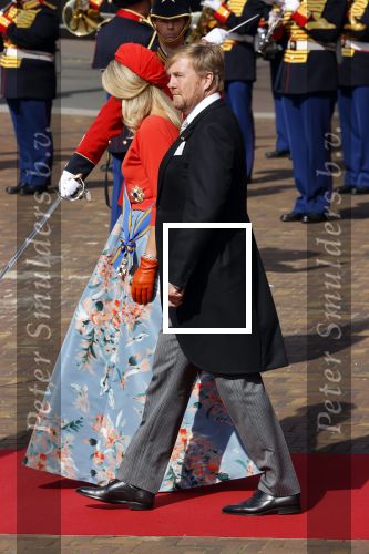 Den Haag 21 september 2021
Prinsjesdag in Den Haag 2021. De troonrede is in de grote kerk. Aanwezig namens de koninklijke familie zijn Koning Willem Alexander en Koningin Maxima Prins Constantijn en Prinses Laurentien.
