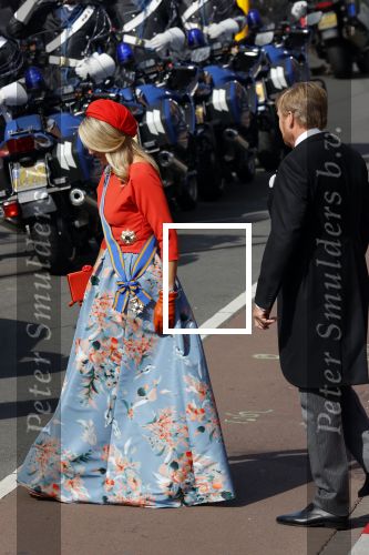 Den Haag 21 september 2021
Prinsjesdag in Den Haag 2021. De troonrede is in de grote kerk. Aanwezig namens de koninklijke familie zijn Koning Willem Alexander en Koningin Maxima Prins Constantijn en Prinses Laurentien.
