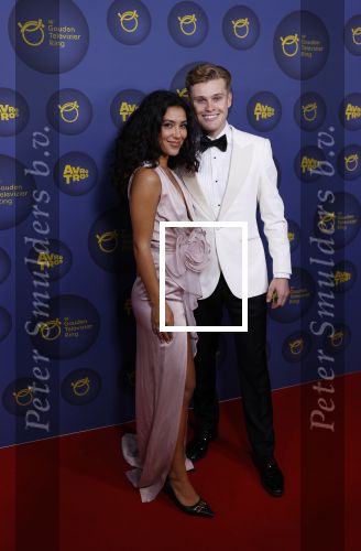 Amsterdam 14 oktober 2021
Televizierring gala in Carre Amsterdam. Moise Trustfull met Kaj Vandervoort