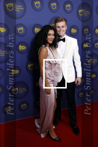 Amsterdam 14 oktober 2021
Televizierring gala in Carre Amsterdam. Moise Trustfull met Kaj Vandervoort