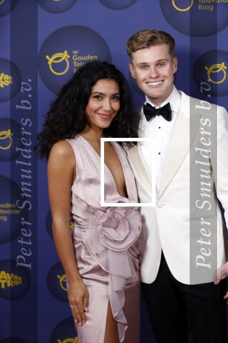 Amsterdam 14 oktober 2021
Televizierring gala in Carre Amsterdam. Moise Trustfull met vriend Kaj Vandervoort