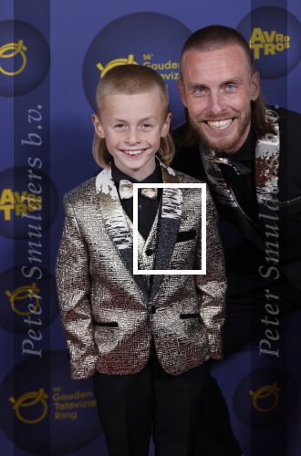 Amsterdam 14 oktober 2021
Televizierring gala in Carre Amsterdam. Nathan Rutjes met zijn zoon Lavezzi