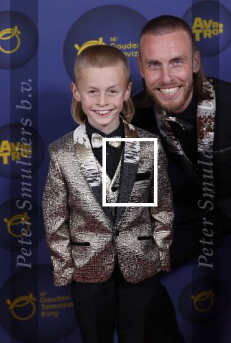Amsterdam 14 oktober 2021
Televizierring gala in Carre Amsterdam. Nathan Rutjes met zijn zoon Lavezzi