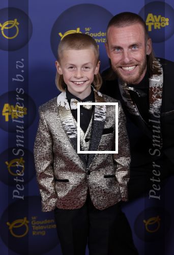 Amsterdam 14 oktober 2021
Televizierring gala in Carre Amsterdam. Nathan Rutjes met zijn zoon Lavezzi