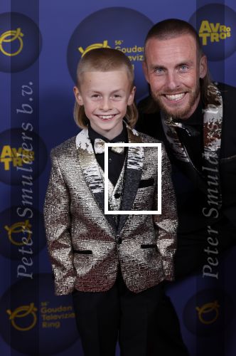 Amsterdam 14 oktober 2021
Televizierring gala in Carre Amsterdam. Nathan Rutjes met zijn zoon Lavezzi