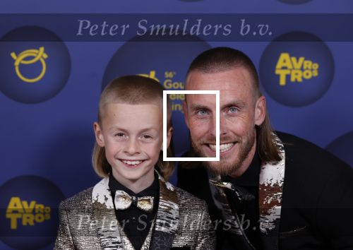 Amsterdam 14 oktober 2021
Televizierring gala in Carre Amsterdam. Nathan Rutjes met zijn zoon Lavezzi