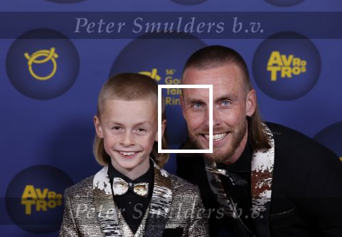 Amsterdam 14 oktober 2021
Televizierring gala in Carre Amsterdam. Nathan Rutjes met zijn zoon Lavezzi