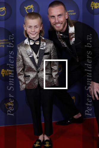 Amsterdam 14 oktober 2021
Televizierring gala in Carre Amsterdam. Nathan Rutjes met zijn zoon Lavezzi