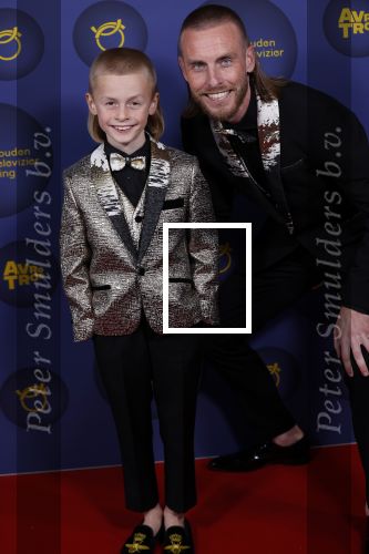 Amsterdam 14 oktober 2021
Televizierring gala in Carre Amsterdam. Nathan Rutjes met zijn zoon Lavezzi