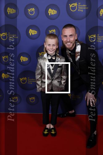 Amsterdam 14 oktober 2021
Televizierring gala in Carre Amsterdam. Nathan Rutjes met zijn zoon Lavezzi