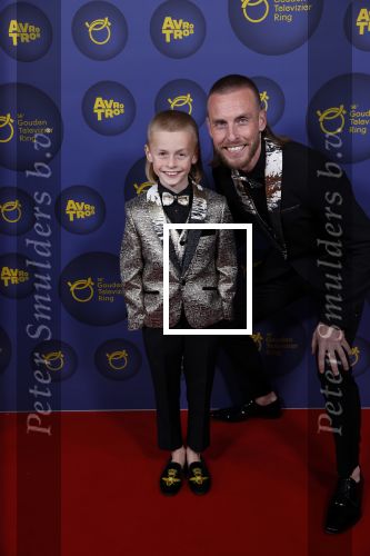 Amsterdam 14 oktober 2021
Televizierring gala in Carre Amsterdam. Nathan Rutjes met zijn zoon Lavezzi
