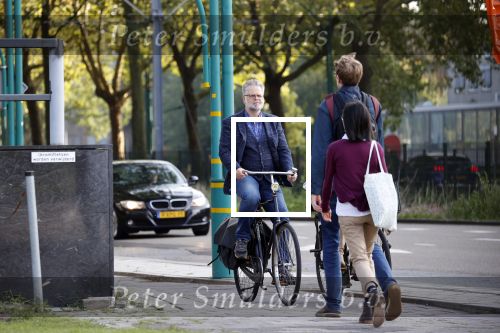 Amsterdam 3 september 2021
Paatrick Stoof met zijn partner op de fiets in Amsterdam Buitenveldert.