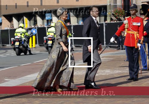 Den Haag 21 september 2021
Prinsjesdag in Den Haag 2021. De troonrede is in de grote kerk. Aanwezig namens de koninklijke familie zijn Koning Willem Alexander en Koningin Maxima Prins Constantijn en Prinses Laurentien.