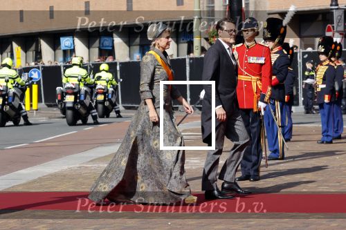 Den Haag 21 september 2021
Prinsjesdag in Den Haag 2021. De troonrede is in de grote kerk. Aanwezig namens de koninklijke familie zijn Koning Willem Alexander en Koningin Maxima Prins Constantijn en Prinses Laurentien.