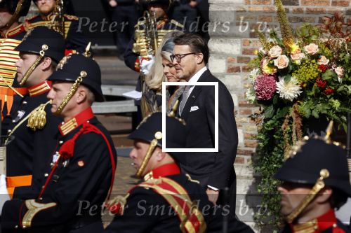 Den Haag 21 september 2021
Prinsjesdag in Den Haag 2021. De troonrede is in de grote kerk. Aanwezig namens de koninklijke familie zijn Koning Willem Alexander en Koningin Maxima Prins Constantijn en Prinses Laurentien.