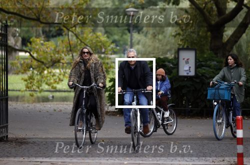 Amsterdam 16 oktober 2021
Robert en Claudia Schoemacher op de fiets bij het vondelpark