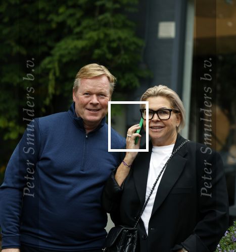 Amsterdam 7 oktober 2021
Ronald Koeman en zijn vrouw Bartina Koeman op de cornelis schuytstraat .