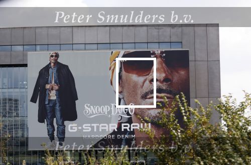 Amsterdam 16 april 2021
Snoop Dogg reclame abri op het pand van GSTAR RAW