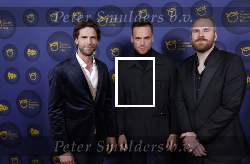Amsterdam 14 oktober 2021
Televizierring gala in Carre Amsterdam. Stefan Jurriens Giel de Winter en Thomas v d Vlugt van stuk TV