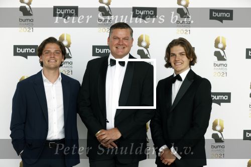 Amsterdam 20 september 2021
Buma awards in Bimhuis in Amsterdam. Tim Broersma met zoons