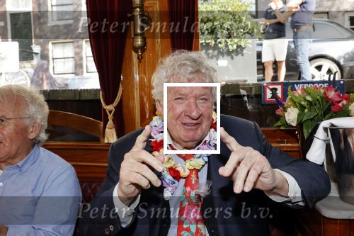 Amsterdam 6 september 2021
Willibrord Frequin viert zijn 80e verjaardag  met zijn kinderen vrouw en beste vrienden op een boot op de grachten van Amsterdam. Zijn kinderen Barbara Rebecca Louis .