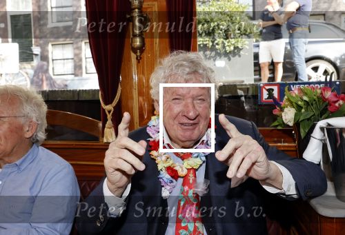 Amsterdam 6 september 2021
Willibrord Frequin viert zijn 80e verjaardag  met zijn kinderen vrouw en beste vrienden op een boot op de grachten van Amsterdam. Zijn kinderen Barbara Rebecca Louis .